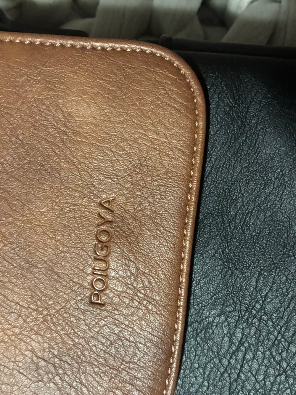 Two-Tone Brown and Black Crossbody Bag